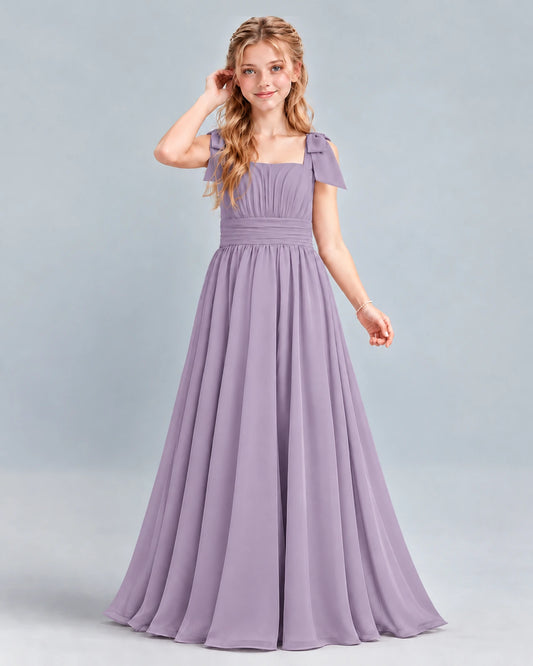 Wisteria A-line Junior Bridesmaid Dress Front