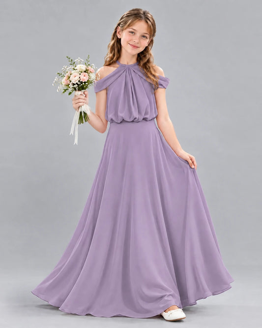 Wisteria A-line Junior Bridesmaid Dress Front