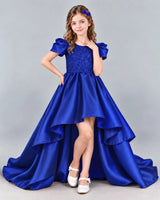 Royal Blue Ball Gown Girls Formal Dress Front