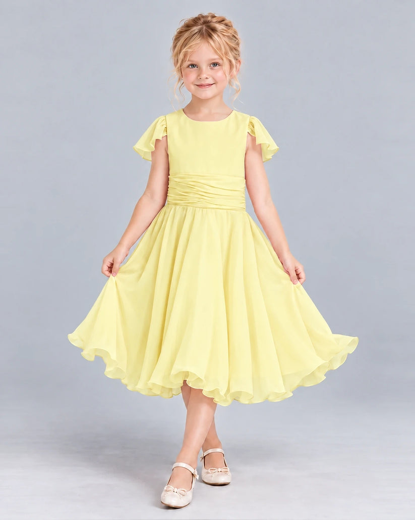 Daffodil A-line Junior Bridesmaid Dress Front