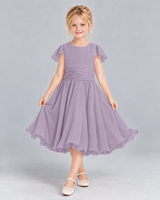 Wisteria A-line Junior Bridesmaid Dress Front