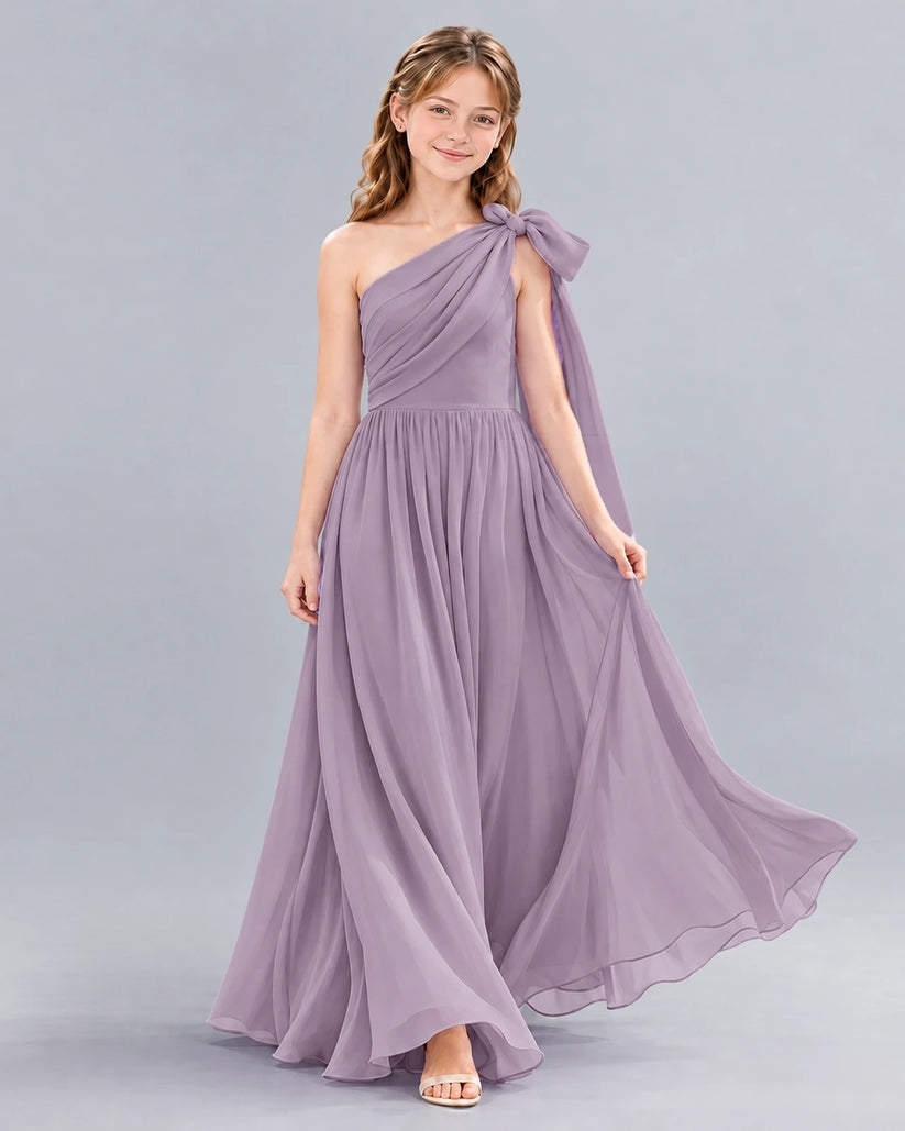Wisteria A-line Junior Bridesmaid Dress Front