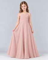 Blush Pink A-line Junior Bridesmaid Dress Pose [Shared]