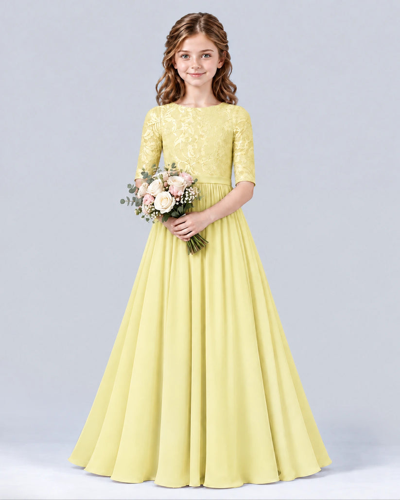 Daffodil A-line Junior Bridesmaid Dress Front