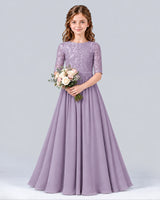 Wisteria A-line Junior Bridesmaid Dress Front