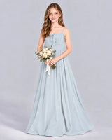 Mist A-line Junior Bridesmaid Dress Front
