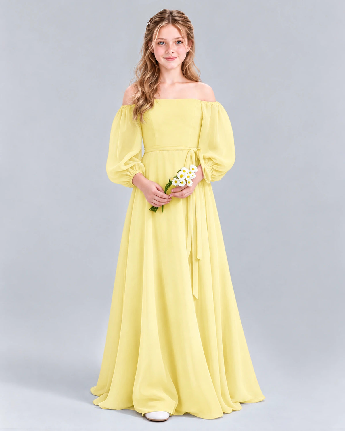 Daffodil A-line Junior Bridesmaid Dress Front