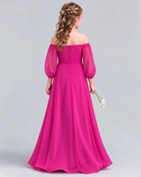 Hot Pink A-line Junior Bridesmaid Dress Back [Shared]