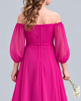 Hot Pink A-line Junior Bridesmaid Dress Back_Detail [Shared]