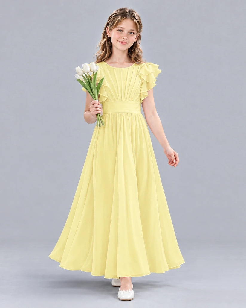 Daffodil A-line Junior Bridesmaid Dress Front