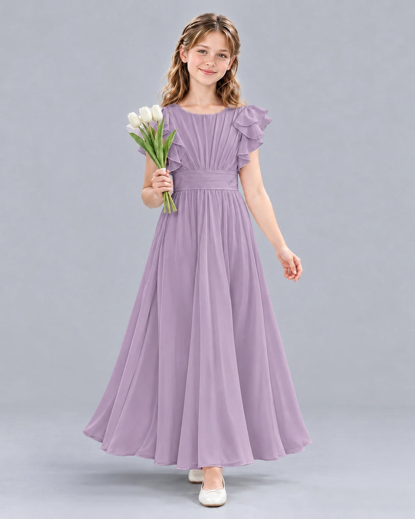 Wisteria A-line Junior Bridesmaid Dress Front