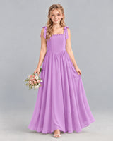 Lilac A-line Junior Bridesmaid Dress Front