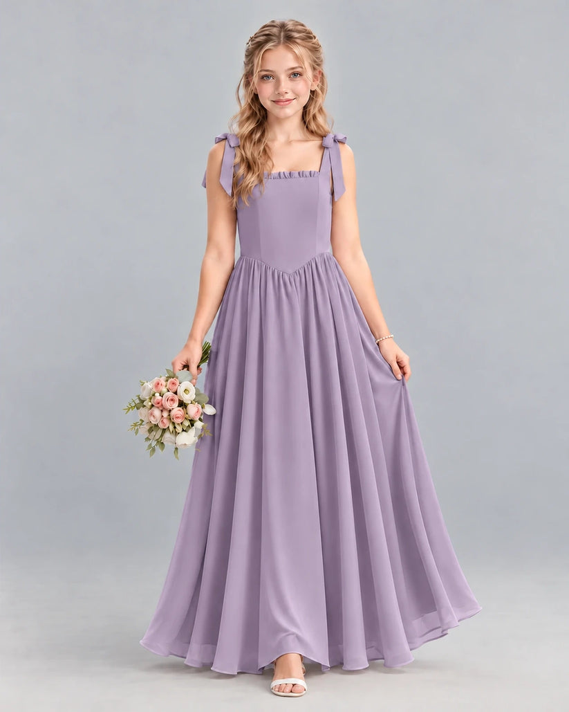 Wisteria A-line Junior Bridesmaid Dress Front