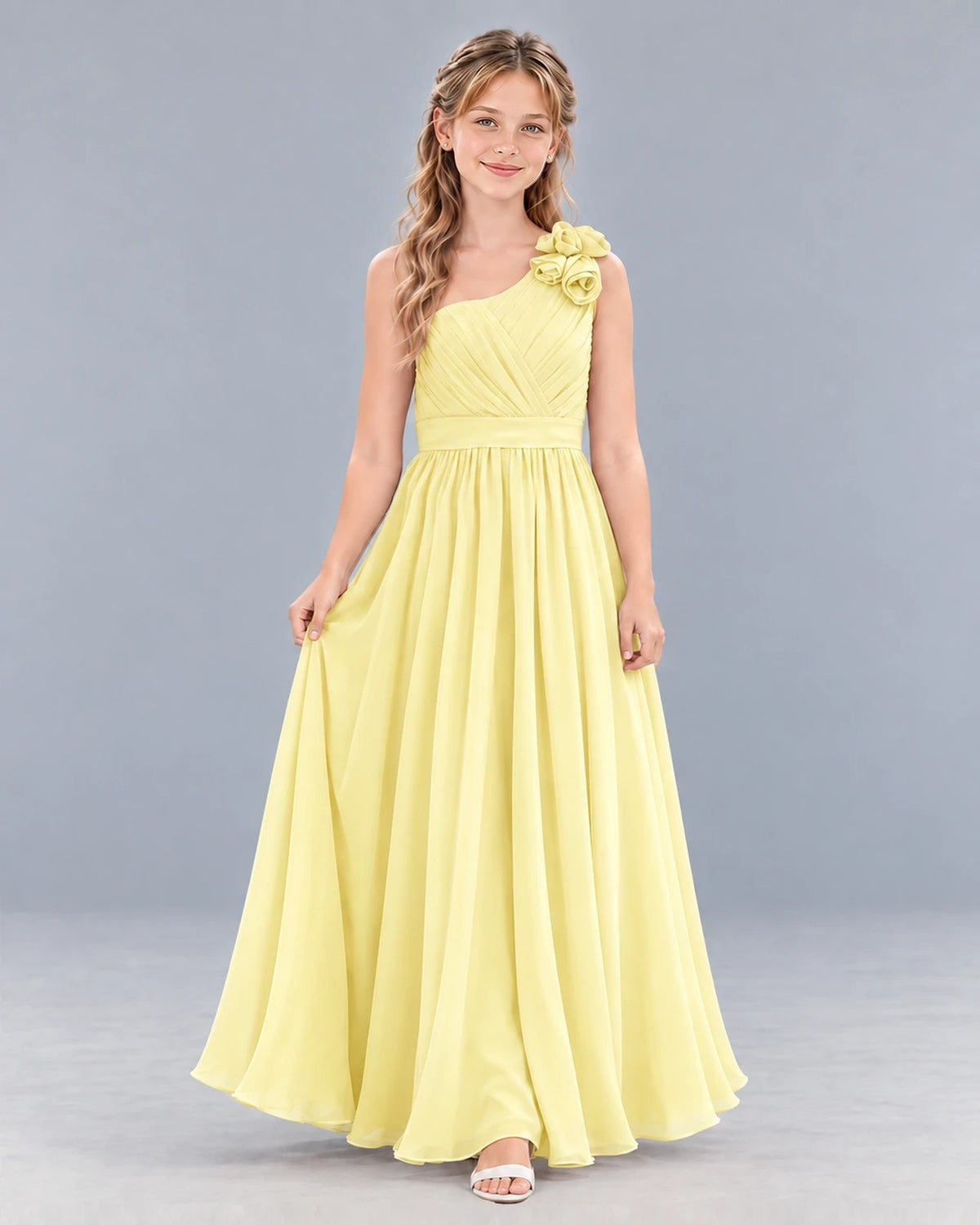 Daffodil A-line Junior Bridesmaid Dress Front