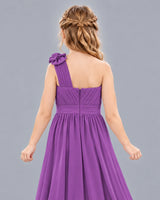 Purple A-line Junior Bridesmaid Dress Back_Detail [Shared]