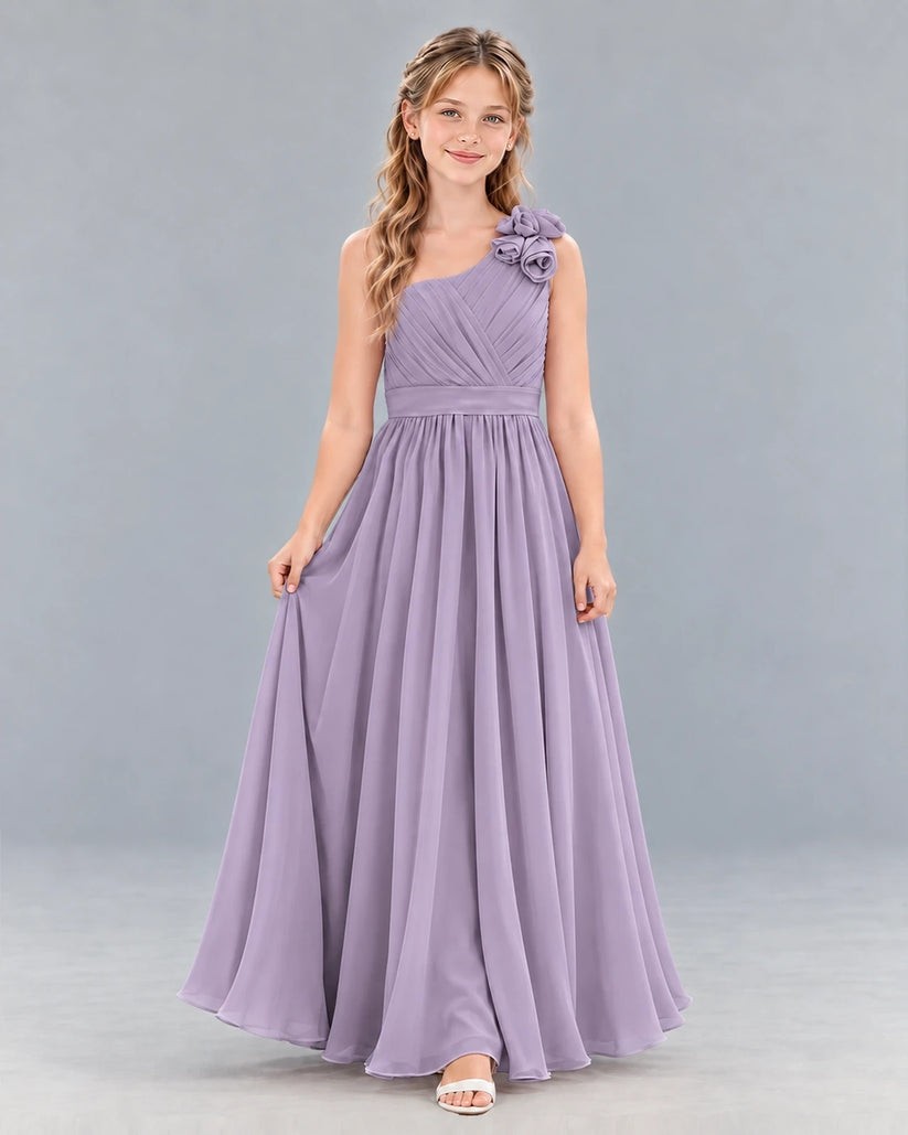 Wisteria A-line Junior Bridesmaid Dress Front