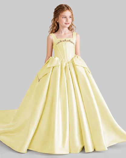 Daffodil Ball Gown Girls Pageant Dresses Side
