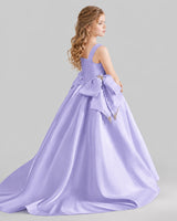 Lavender Ball Gown Girls Pageant Dresses Pose