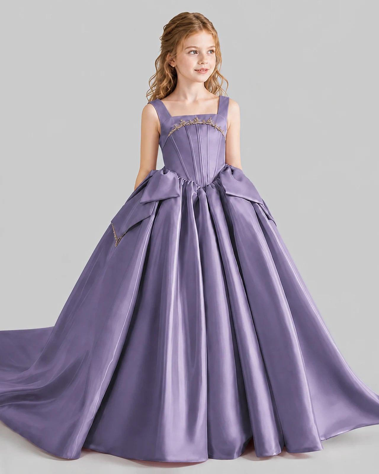 Wisteria Ball Gown Girls Pageant Dresses Side