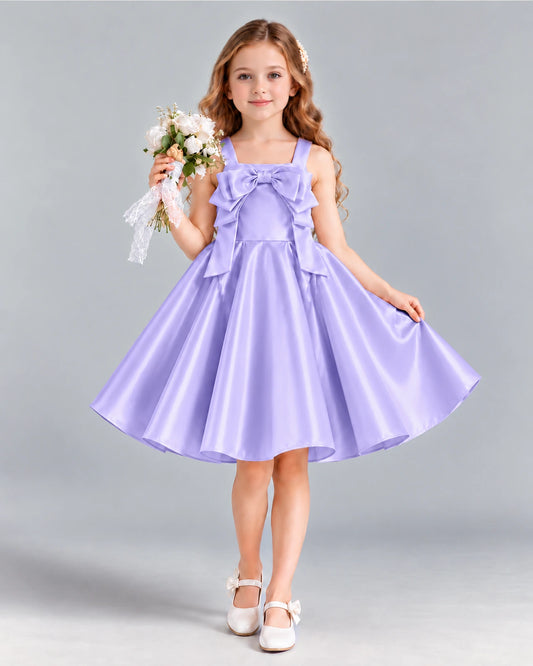 Lavender A-line Girls Formal Dress Front