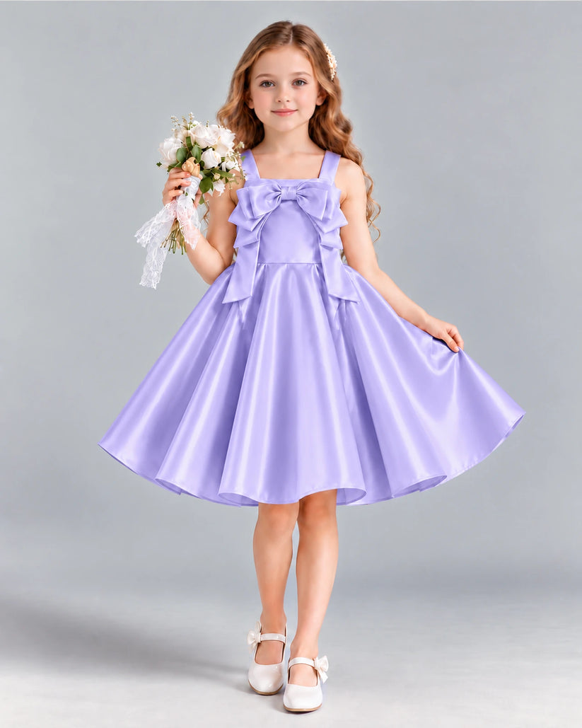 Lavender A-line Girls Formal Dress Front
