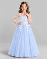 Lavender A-line Girls Formal Dress Front