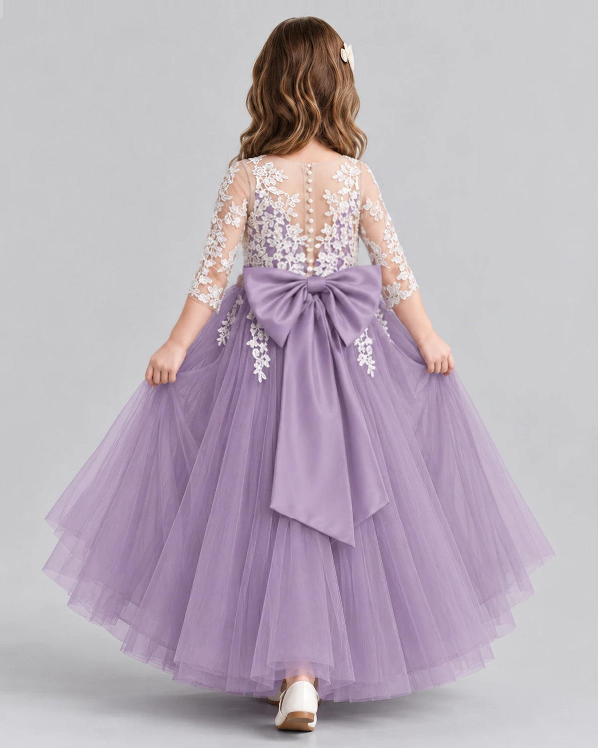 Wisteria A-line Girls Formal Dress Back [Shared]