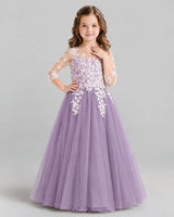 Wisteria A-line Girls Formal Dress Front