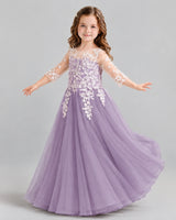 Wisteria A-line Girls Formal Dress Side [Shared]