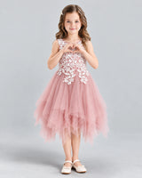Dusty Rose A-line Girls Formal Dress Pose [Shared]
