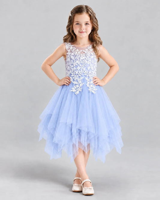 Lavender A-line Girls Formal Dress Front