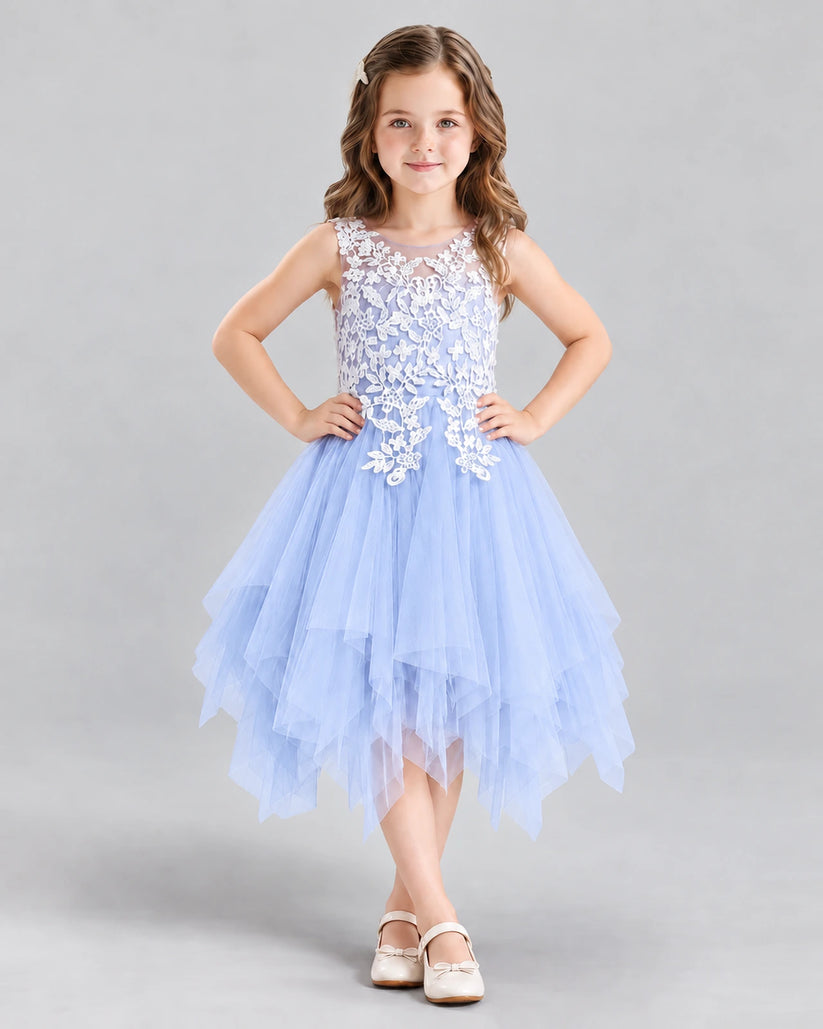 Lavender A-line Girls Formal Dress Front