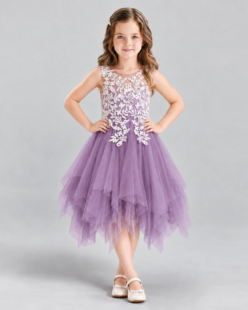 Wisteria A-line Girls Formal Dress Front