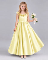 Daffodil Ball Gown Junior Bridesmaid Dress Front