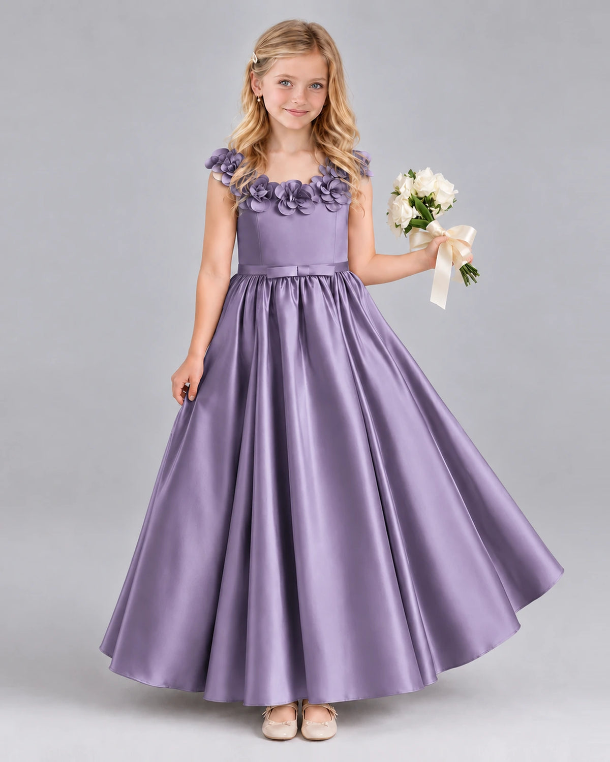Wisteria Ball Gown Junior Bridesmaid Dress Front