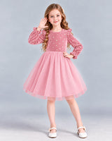 Pink Ball Gown Girls Formal Dress Front