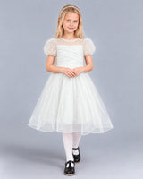 Ivory Ball Gown Girls Formal Dress Front