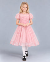 Pink Ball Gown Girls Formal Dress Front