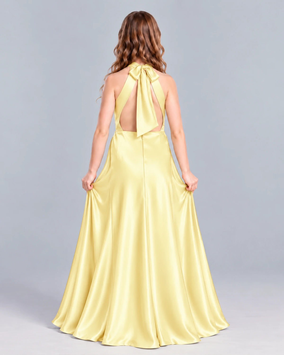 Daffodil A-line Junior Bridesmaid Dress Back [Shared]