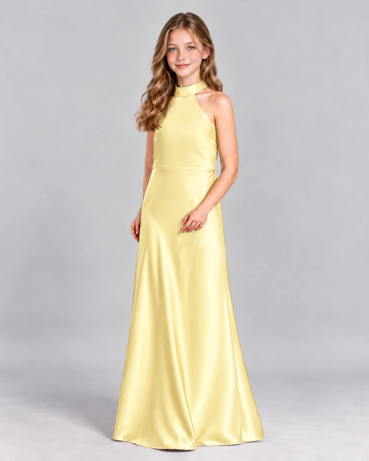 Daffodil A-line Junior Bridesmaid Dress Front