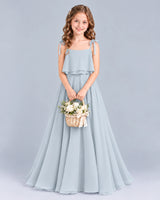 Mist A-line Junior Bridesmaid Dress Front