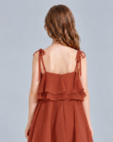 Vermilion A-line Junior Bridesmaid Dress Back_Detail [Shared]