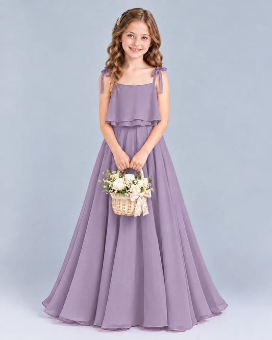 Wisteria A-line Junior Bridesmaid Dress Front