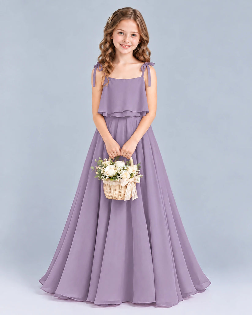 Wisteria A-line Junior Bridesmaid Dress Front