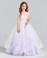 Lilac Ball Gown Girls Formal Dress Pose [Shared]