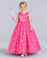 Hot Pink Ball Gown Girls Formal Dress Front