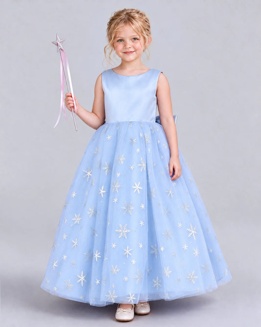 Lavender Ball Gown Girls Formal Dress Front