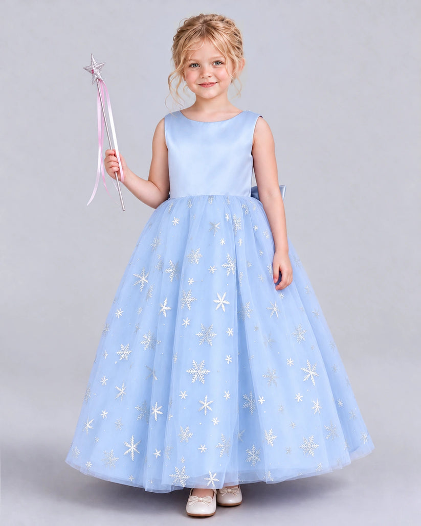 Lavender Ball Gown Girls Formal Dress Front