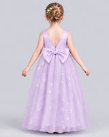 Lilac Ball Gown Girls Formal Dress Back  [Shared]