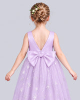 Lilac Ball Gown Girls Formal Dress Back_Detail [Shared]
